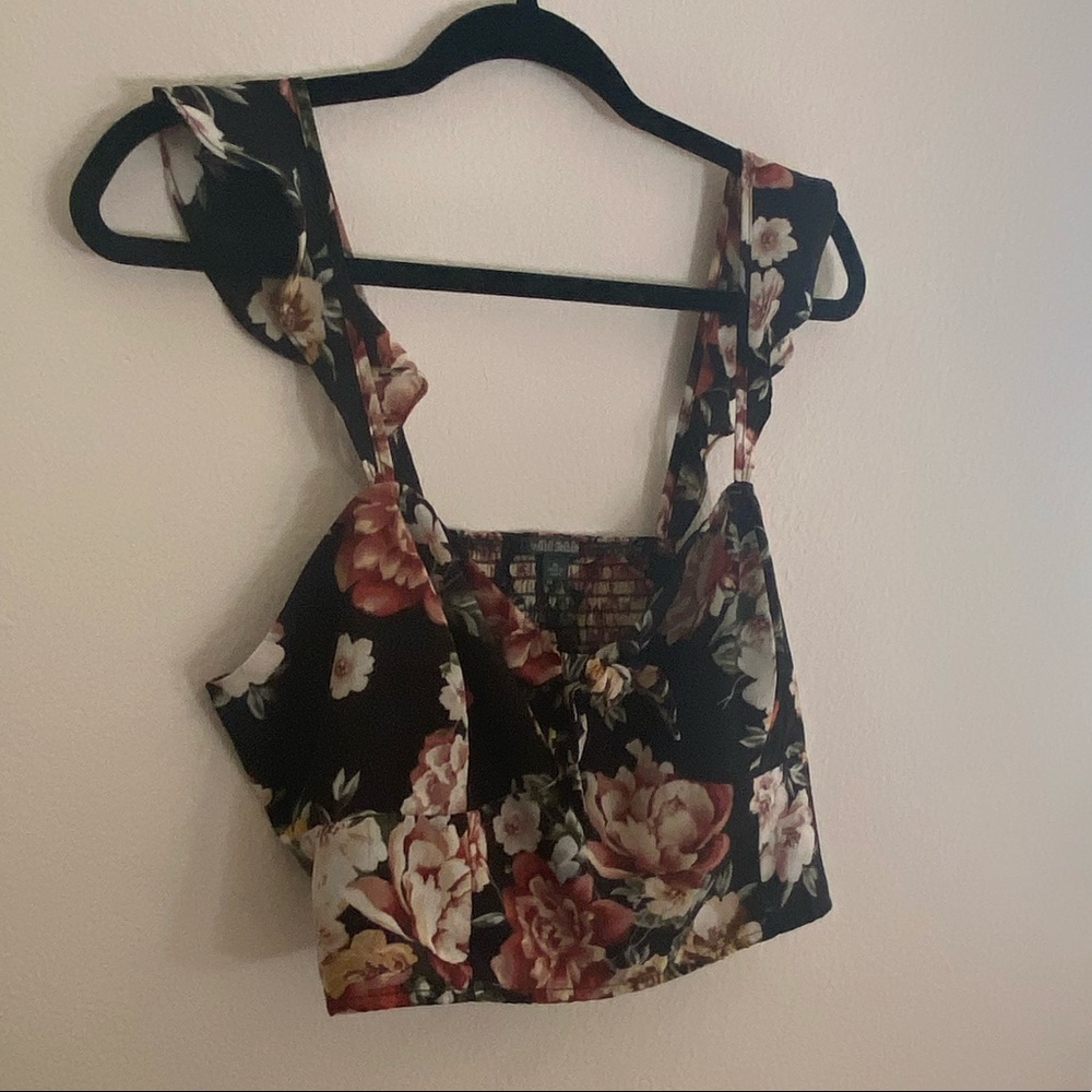 Floral crop top